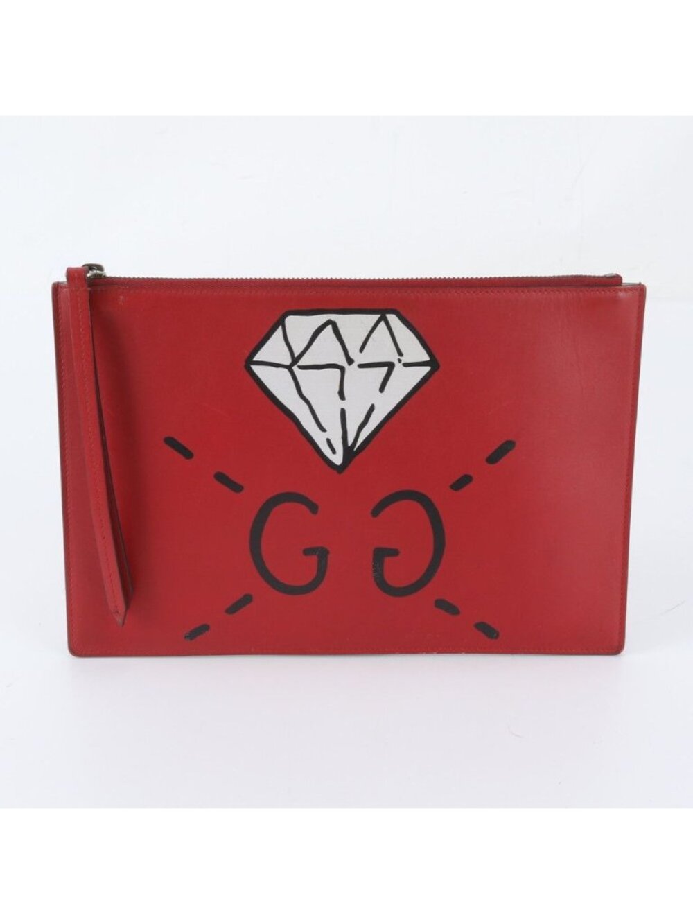 Gucci Ghost Leather Clutch Pouch Business